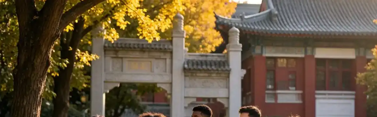 International students studying in China