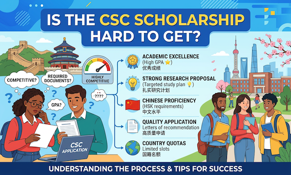 Is the CSC Scholarship hard to get?