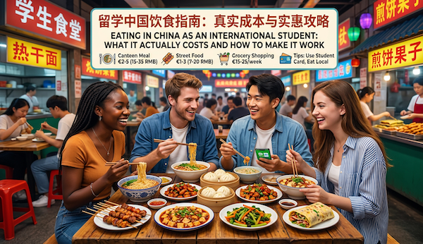 Eating in China as an international student: What it actually costs and how to make it work